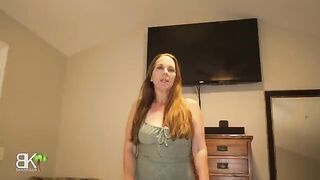 The stepson is sharing a bed with his hot stepmom who has a big ass
