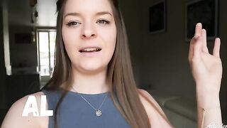 Private bathroom sex contest with a stunning French beauty and intense action!