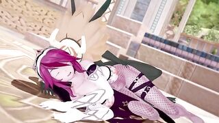 Rosaria's Hillachurl fuck in Genshin Impact style