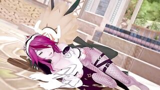 Rosaria's Hillachurl fuck in Genshin Impact style