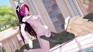 Rosaria's Hillachurl fuck in Genshin Impact style