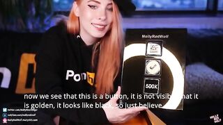 500K! Unboxing and Oral Creampie gift from MollyRedWolf