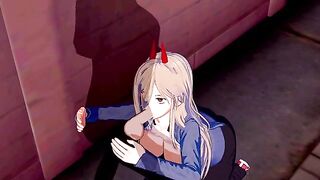 Chainsaw Man Power Hentai in animated style