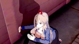 Chainsaw Man Power Hentai in animated style