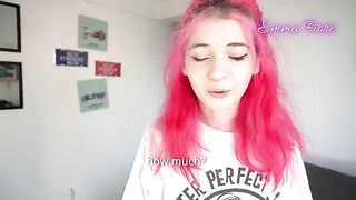 The babysitter got naughty with my cock and she swallowed my cum