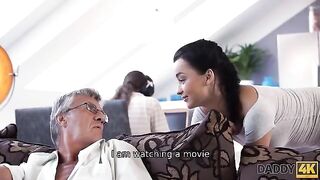 Old guy cheats on his son with the hot girlfriend