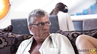 Old guy cheats on his son with the hot girlfriend