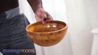 Massage in the room with a happy ending for a small breasted Russian beauty
