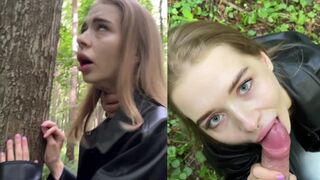 A young girl has sex in the forest with a stranger, facing risks