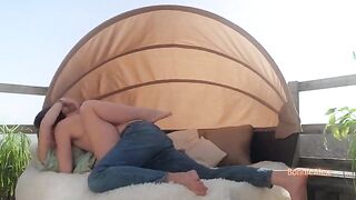 Passionate sex of a loving couple over 30s, captured in intimate detail with every kiss