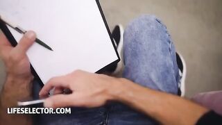 Casting for porn with sporty Latina girl Veronica Leal