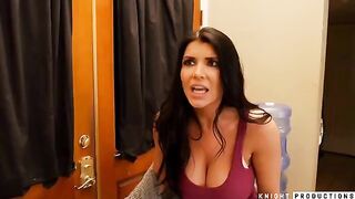 Romi Rain makes up with her boyfriend Brad Knight and fucks hard
