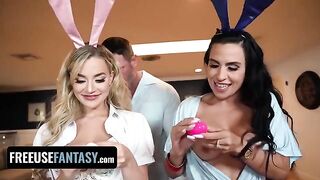 Two Easter Bunnies getting fucked while preparing for a holiday