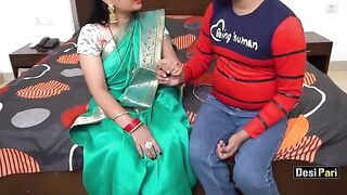Desi Pari teaches English to a guy and fucks with him hard