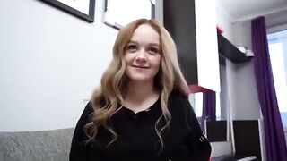 Stepsister lost at Strip Game, took a deep blowjob with cum in mouth