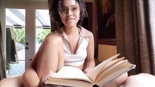 A nerdy stepsister with glasses tries sex for the first time with her stepbrother - Dani Diaz - Family Therapy - Alex Adams