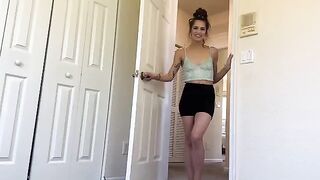 A step sister shows her bro how to relax in a steamy, intimate way