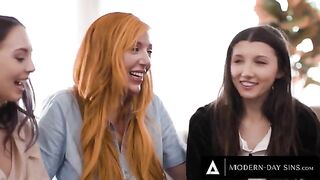 Lauren Phillips helps two virgins in a steamy 3-way encounter