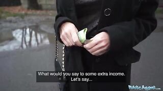 Public agent fucked stunning blonde MILF teacher outdoors