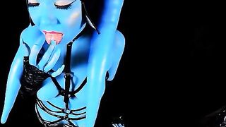 Twi'lek slut gets alien dick in her Star Wars parody