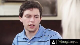 Young guy fucks his stepmom Nina Elle’s pierced pussy hard