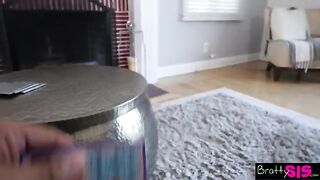 Gina Valentina does the lap dance for her stepbrother for the first time