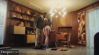 A college girl is being fucked by her tutor in a sensual scene