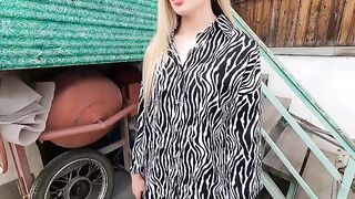 The pretty hostess received a discount from her employee, it was a great day