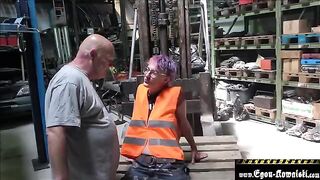 The old man fucked the climate activist Egon Kowalski style