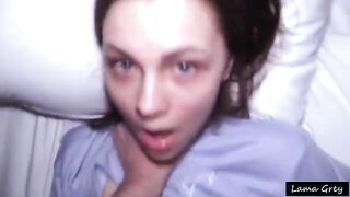The girl with a cute face has become a slave to the dick - From Cutie To Cumslut - COLLEGE DORM FUCK
