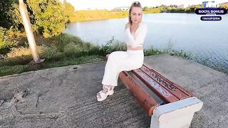 A cute chick met a guy on a dating app and went on a date