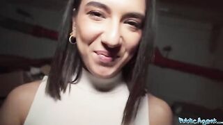 A sexy student is trying to achieve her goals by using her body in a bold way