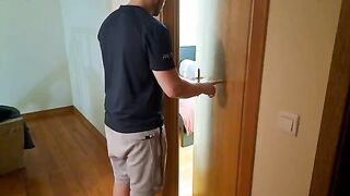 A man fucked his stepmom hard because she had no husband