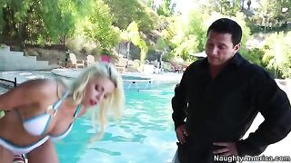 My wife's hot friend Britney Amber is a real cock sucker