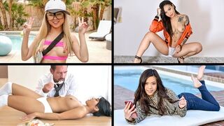 Little Asian babes compilation with Ember, Honey, Lulu, and Vina