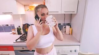 The unfaithful wife called her lover to her and her husband heard everything