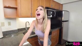 You better be quiet, or I will shut you up with my pussy - Anya Olsen to Stepbro
