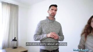 Public Agent Cheating wife gets fucked by stranger for cash in a daring act