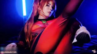 Asuka Langley from Evangelion gets her pussy full of cum