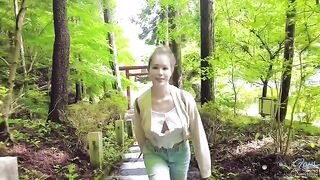Crazy outdoor sex after hiking in the rain