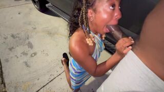 A married woman got fucked by a black guy in the parking lot