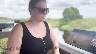 Outdoor sex with real amateur couple at Alligator Alley Rest Stop