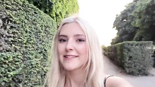 Cute girl Eva Elfie met a guy in Paris and had hot sex with him