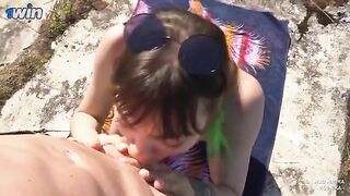 A blowjob was the only payment for the guard of the fort