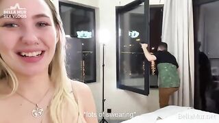 Real behind-the-scenes action from a porn shooting