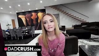 Two step-daughters compete to show who is more daring in front of their step-dad