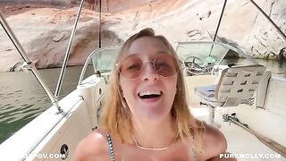 Molly Pills and Horny Hiking’s daring public boat escapade on vacation