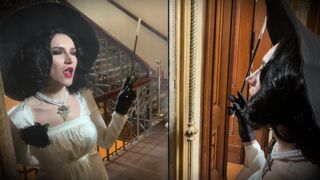 Resident Evil Village cosplay with a big girl who loves to suck and fuck