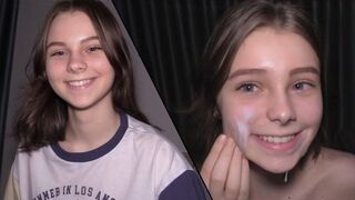 Submissive teen gets her pussy filled with cum in an intense scene