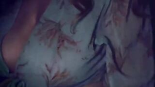 Night sex with my wife and her big tits in 4K